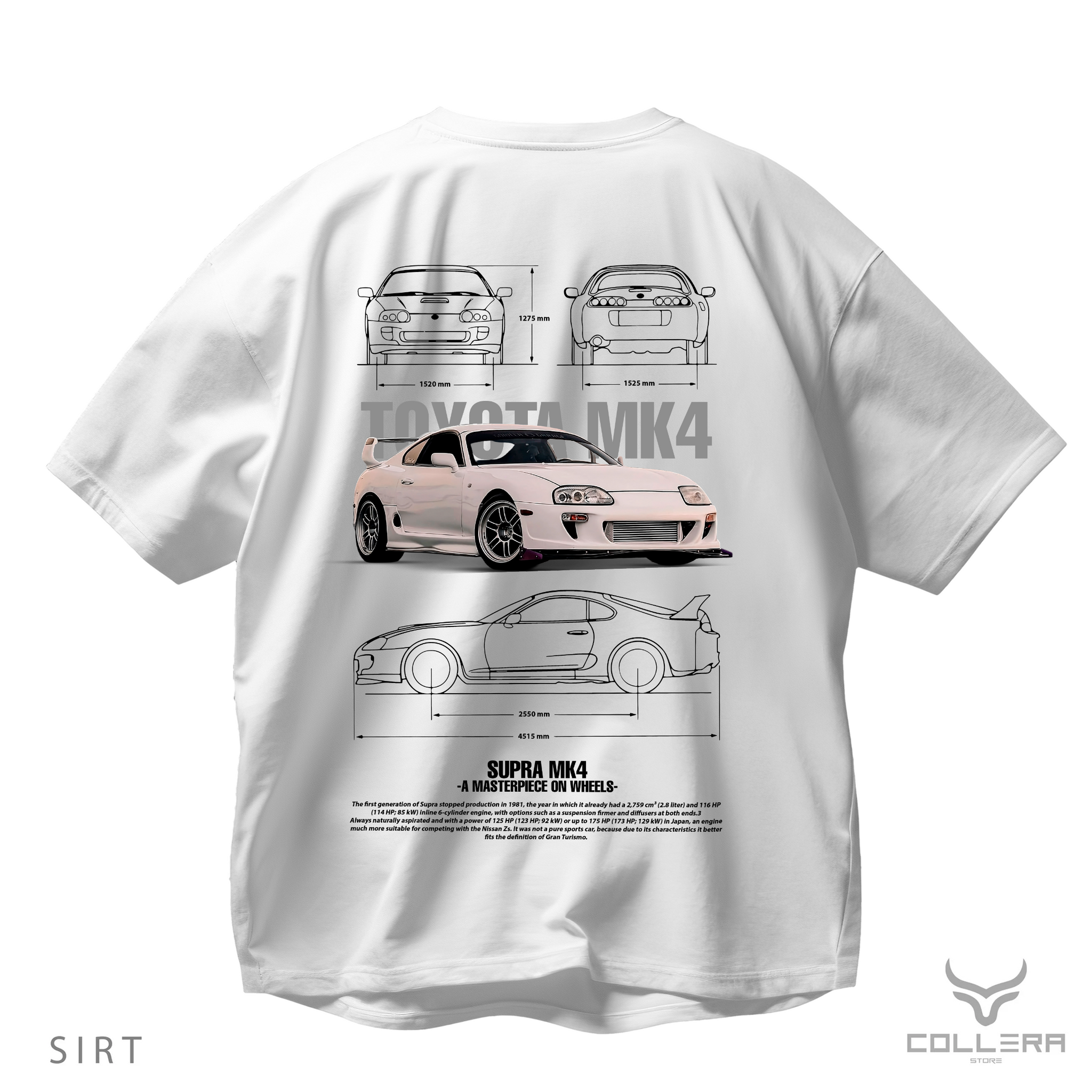Supra Mk4 Blanca - Oversize T-Shirt