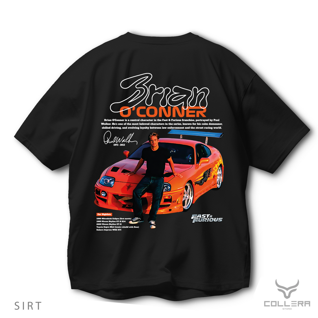 Brian o'conner - Oversize T-Shirt