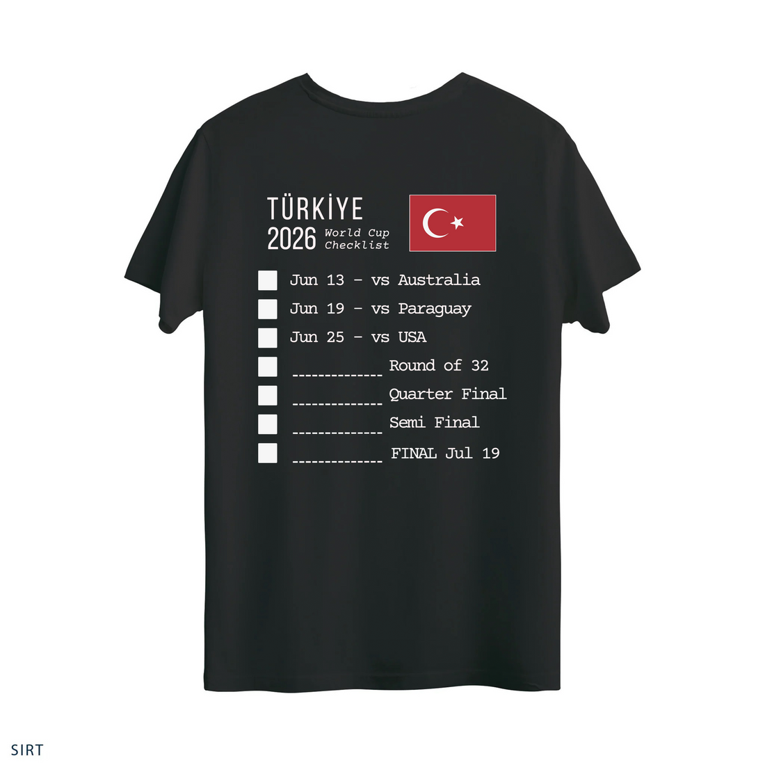 World Cup 26 Check Lİst - Regular T-Shirt